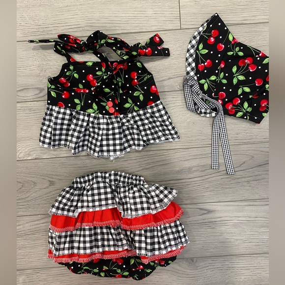 3 piece brand new and Handmade girls outfit - Picture 2 of 2